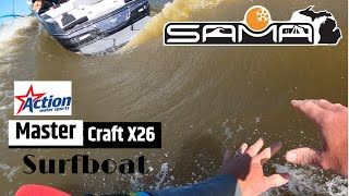 Mastercraft X26 Wakesurfing and Foiling: Lake Macatawa