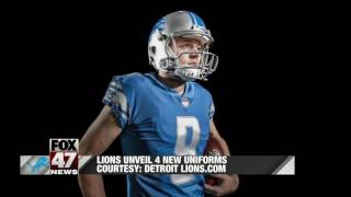 Detroit Lions unveil new-look uniforms