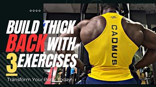 Want a Thick Wide BACK? .. Do Not Miss This Video