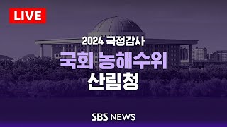 국회 농림축산식품해양수산위원회 국정감사 - 산림청 / SBS