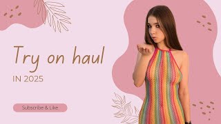 [4K Try on Haul] Get ready with me | Transparent dress try on haul with Ellie