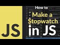 How to Make a Stopwatch Using JavaScript DOM Methods | Start, Stop, Reset Timer Functions Explained