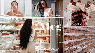 VLOG: Skincare, rotina, arrume se comigo, comprinhas e mercado 🎀