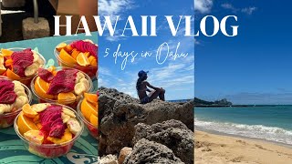 HAWAII VLOG: exploring honolulu, farmers market+ healthy eats, snorkeling, sunrise runs