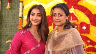 Namrata Shirodkar and Pooja Hegde Visuals At SSMB28 Launch | Mahesh Babu Wife | Filmylooks
