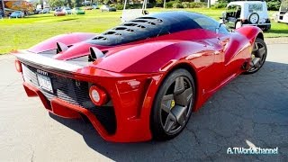 $4M 1 of 1 Ferrari P4/5 Engine Sound \u0026 Driving on the Road!