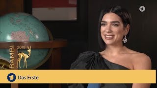 Dua Lipa im Brisant-Interview (Englisch, UT) | Bambi 2018 | ARD