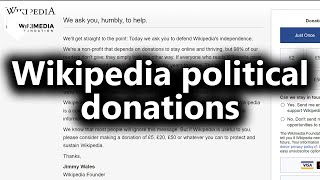 Wikipedia donations go to the culture war battleground (from Livestream #146)