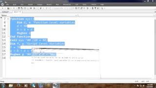 UFT Tutorial 23: VBScript Variables