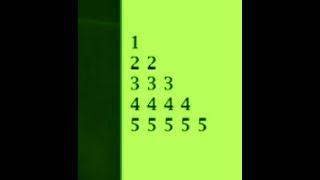 Number pattern in java. important question for java interview