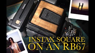 DIY Instax Square to Mamiya RB67 Mod - instant film on a medium format camera!