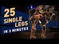 25 Single Leg Finishes in 3 Minutes