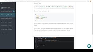 Module 1 - Diagnostic - Array To Object 2