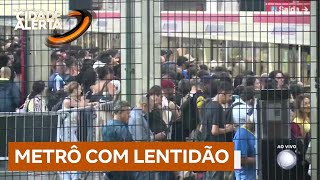 Linha 3-Vermelha apresenta lentidão após chuvas na capital paulista nesta terça (25)