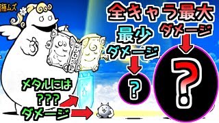 【毒撃効果まとめ】 最大であのキャラには???万ダメージの一撃　【にゃんこ大戦争】