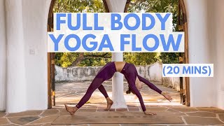 20 Minute Yoga Flow for STRENGTH: Open Up + Strengthen Your Whole Body (Intermediate)