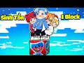 HUY NOOB SINH TỒN 1 BLOCK HUGGY WUGGY CÙNG SINH TỐ TRONG MINECRAFT*HUY NOOB THỬ THÁCH SINH TỒN 🟦👹