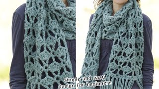 How to Crochet a Simple Women's Shawl Fun Hollow Stitch to Work