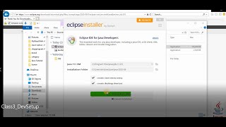 Class#2 - Java Development Environment Set UP