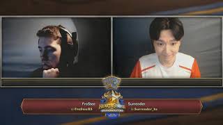 FroStee vs Surrender - Hearthstone Grandmasters Asia-Pacific - Week 5