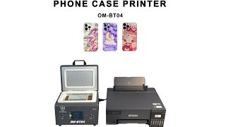 OM-BT4 3D Sublimation Thermal Transfer Printer Mobile Phone Case DIY