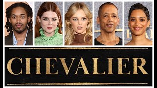 Chevalier cast interviews with Kelvin Harrison, Jr., Lucy Boynton, Samara Weaving, and creatives