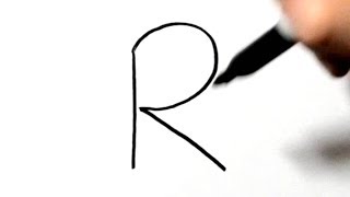How to Draw a Rabbit After Writing Letter R - LetterToons