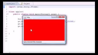 Java Programming Tutorial 74 MouseMotionListener interface