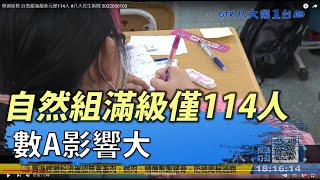 學測自然組滿級僅114人 受數A影響大 |【民生八方事】| 2022030103 @gtvnews27