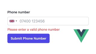 Vue.js Phone Number Validation [intl-tel-input PLUGIN SETUP]