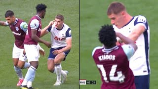 Mohammed Kudus Red Card for Slapping Mickey van de Ven vs Tottenham Hotspur 😳🟥 | West Ham Fight