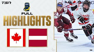 Canada vs. Latvia FULL HIGHLIGHTS -- 2024 World Junior Championship