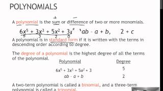 53.1 Classifying Polynomials (4.2)