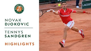 Novak Djokovic vs Tennys Sandgren - Round 1 Highlights | Roland-Garros 2021