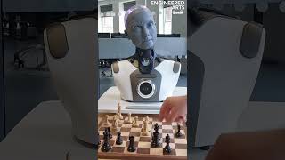 Watch AI robot Ameca play a game of chess