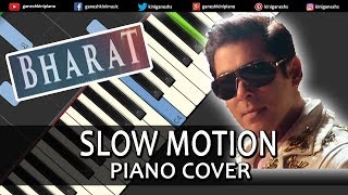 Slow Motion Song Bharat | Piano Cover Chords Instrumental By Ganesh Kini