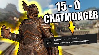 Great 1vs.3 Warmonger Clutch! - Someone Asked for Warmommy | ForHonor