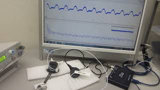 振動計測用超音波プローブの特性確認テスト（基礎実験　超音波システム研究所）