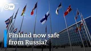 NATO's border with Russia doubles as Finland joins | DW News