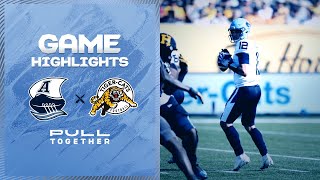 CFL Game Highlights - Toronto Argonauts vs. Hamilton Tiger-Cats - September 4, 2023