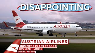 AUSTRIAN AIRLINES 767 Business Class 🇺🇸⇢🇦🇹【4K Trip Report New York to Vienna】Lost my bags!