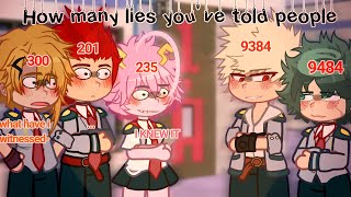 How many lies you've told people meme || Gacha Trend || Bnha-Mha || BakuDeku || AU