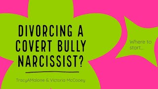How to divorce a covert narcissist bully - Victoria McCooey