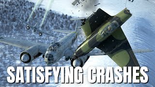 Satisfying Airplane Crashes & Emergency Landings! V287 | IL-2 Sturmovik Flight Simulator Crashes