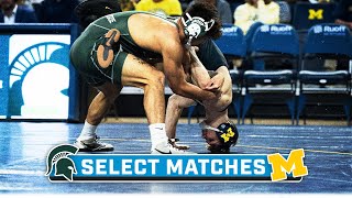 Select Matches: Michigan State at Michigan | Big Ten Wrestling | Jan. 14, 2023