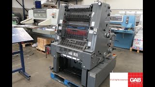 cheap Heidelberg GTO 52 single color offset printing machine for sale   Gab Supplies Ltd   1987