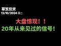 第1348期「幂笈投资」12/10/2024 大盘出现20年未见的诡异信号，说明了什么！？｜