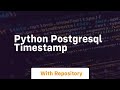 python postgresql timestamp