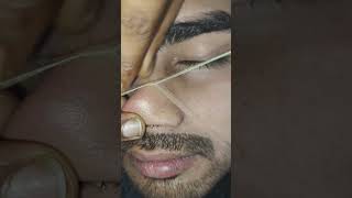 Nose Threading For Boy 🔥😲 #shortsviral #shortvideo #beauty