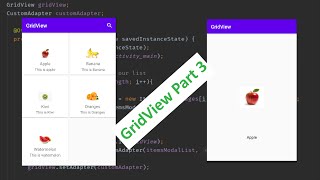 Android GridView With Filter and OnClickListner part 3 || gridview with image and open new activity